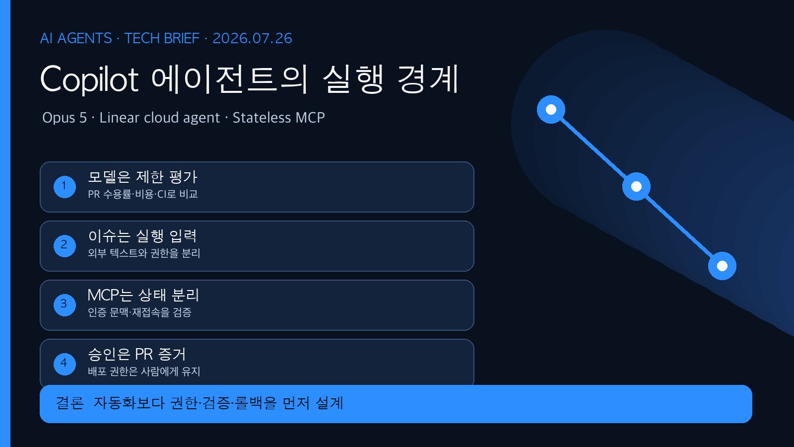 AI 에이전트의 실행 경계: Claude Opus 5·Linear cloud agent·Stateless MCP | Agent Execution Boundaries